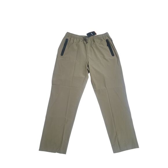 Men's NWT Quick Dry Hiking Pants Running Jogger Drawstring Zip Pocket - Picture 3 of 6